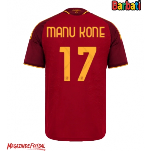 AS Roma Manu Kone #17 Tricou Fotbal Replică 2026-27 Barbati Acasa AS Roma Manu Kone #17 Tricou Fotbal Replică 2026-27 Barbati Acasa